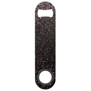 Black glitter speed bottle opener