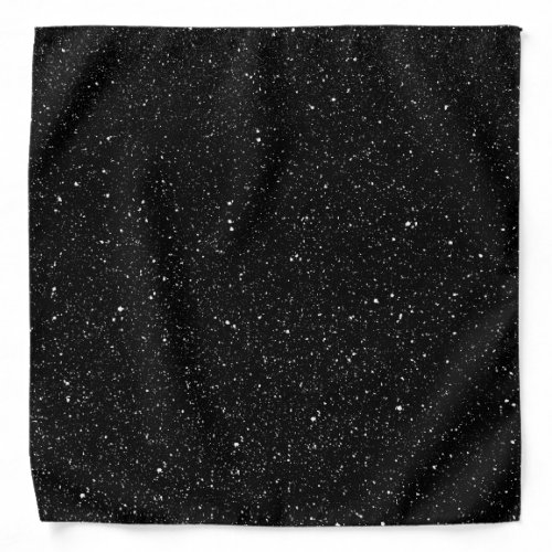 Black Glitter Sprinkles Single Plain Color Cool Bandana