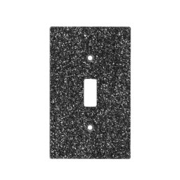 Black Glitter Stylish Light Switch Cover