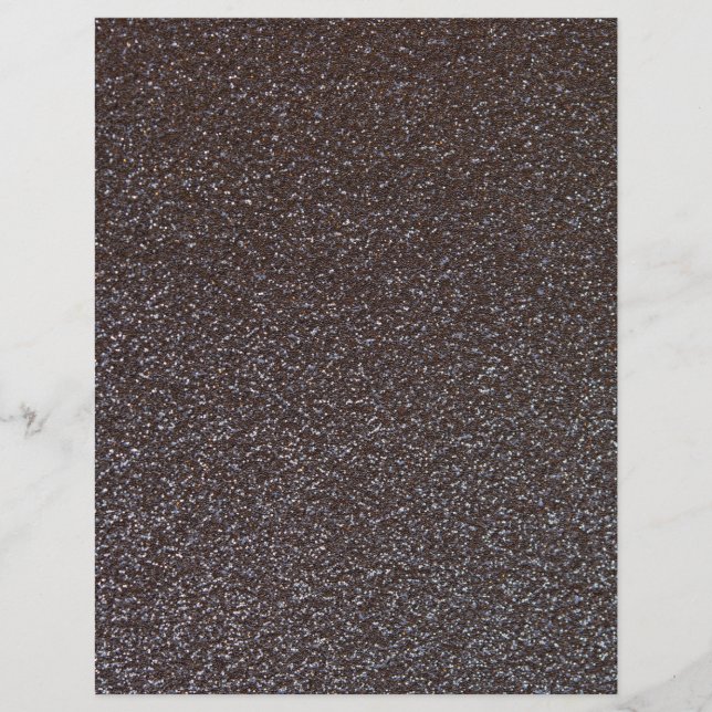 Black Glitter Texture Scrapbook Paper (Front)