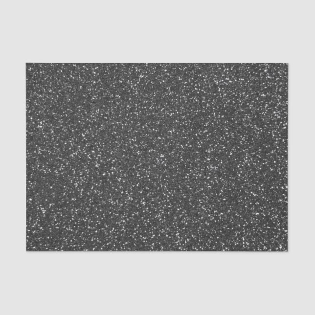 Black Glitter Tissue Paper (Front)