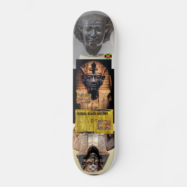BLACK GLOBAL  HISTORY Skateboard (Front)