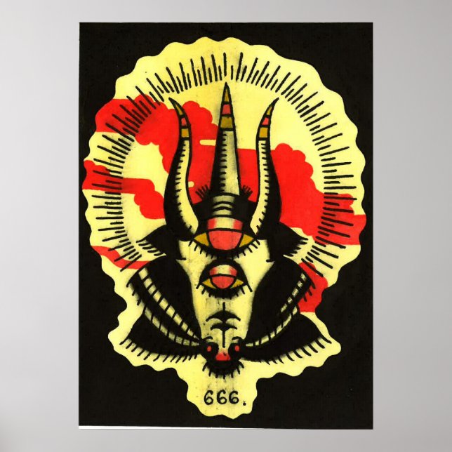 black goat prints and posters (Front)