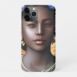 Black Goddess African-American Woman AI Art iPhone 11Pro Case