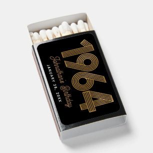Black Gold 1964 60th Birthday Matchboxes