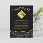 Black Gold 2024 Graduation Announcement (Standing Front)
