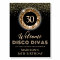 Black Gold 30th Birthday Welcome Sign Foam Boards
