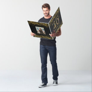 Black Gold 40th Birthday Card