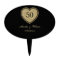 Black & Gold 50th Anniversary Cake Topper