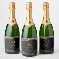 Black Gold Agate 50th Wedding Anniversary Party