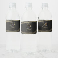 Black Gold Agate 50th Wedding Anniversary Party