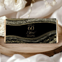 Black Gold Agate 60th Wedding Anniversary Party
