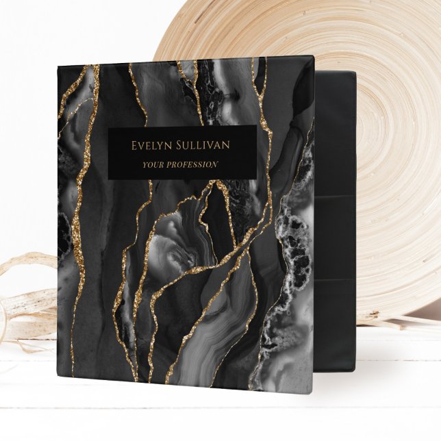 Black Gold Agate Binder (Creator Uploaded)