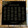 Black & Gold Alphabetical Wedding Seating Chart Foam Board
