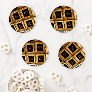 Black Gold Architecture Coaster Set