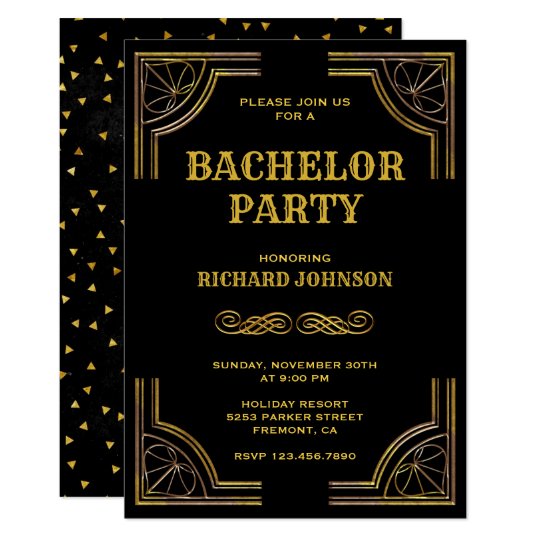 Art Deco Birthday Party Invitations 9