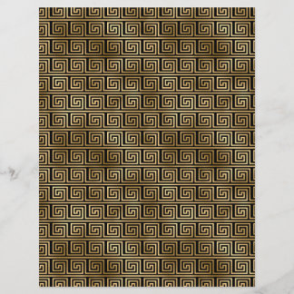 Black & Gold Art Deco Scrapbook Paper Sheet