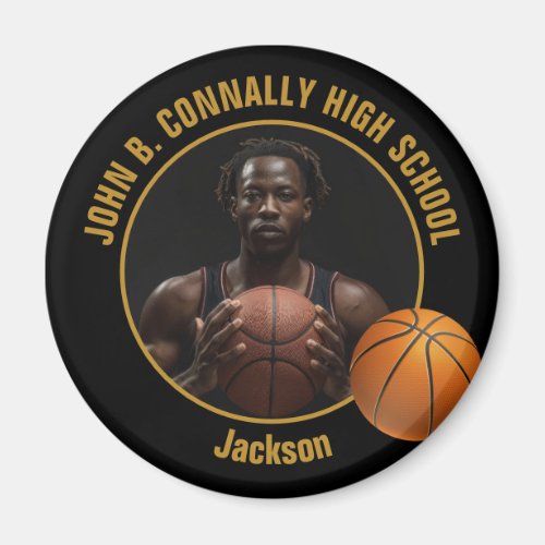 Black Gold Basketball Player Photo