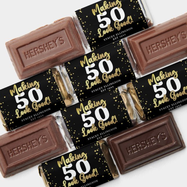  Black Gold Birthday Making AGE Look Good Hershey's Miniatures (Assorted)