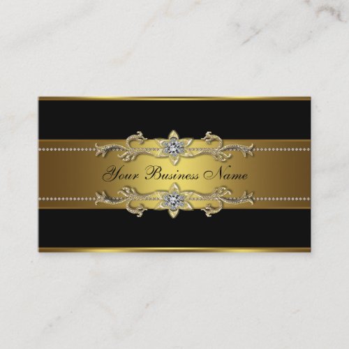 Black Gold Black Business Cards