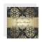 Black Gold Black Damask Party Invitations