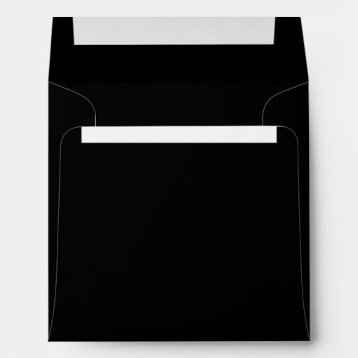 Black & Gold Bow Black Envelopes | Zazzle