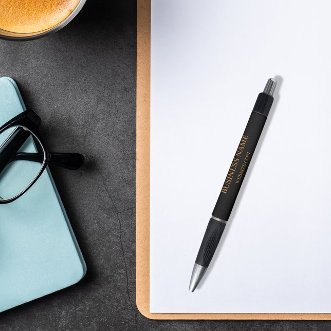 Black gold busines name website pen (Creator Uploaded)