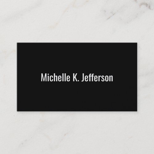 Black  Gold Business Card