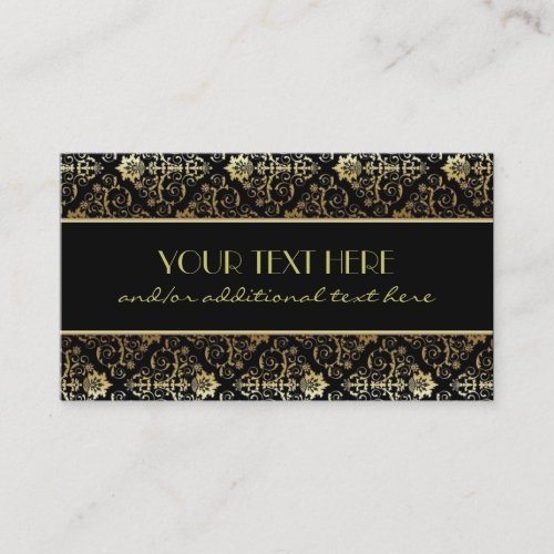 Black &amp; Gold Business Card Templates