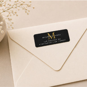 Black Gold Business Customer Client Thank You Label