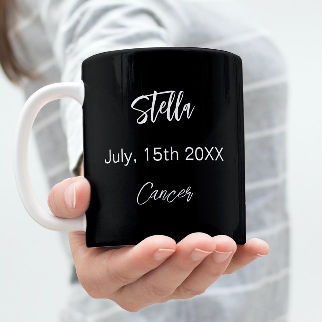Black gold Cancer star constellation birthday Coffee Mug (Creator Uploaded)
