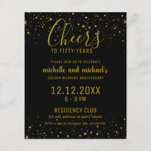 Black Gold Cheers To 50 Years Golden Anniversary