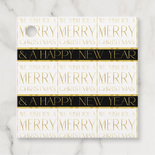 Black Gold Christmas Pattern35 ID1009 Favor Tags