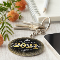 Black Gold Class of 2021 Graduation Keychain Black Gold Class of 2021 Graduation Keychain