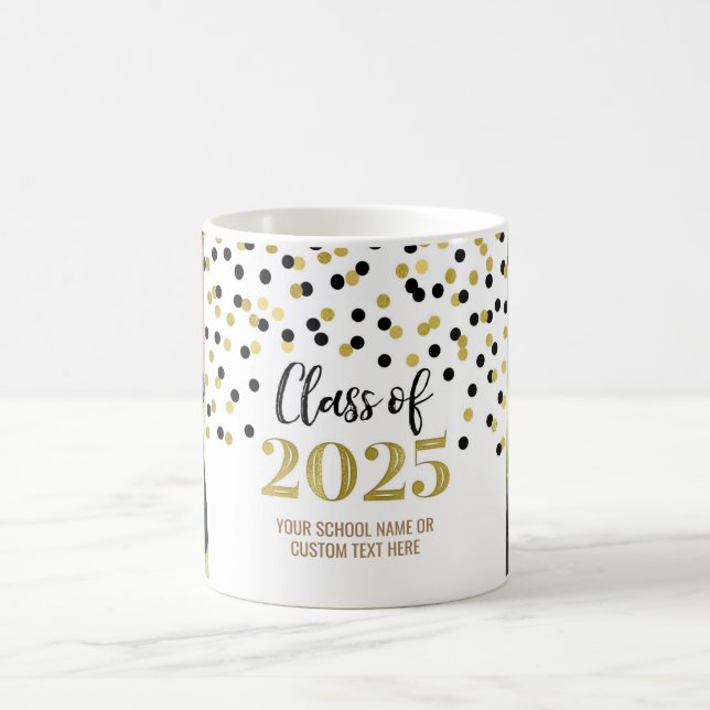 Black Gold Class of 2025 Coffee Mug (Center)