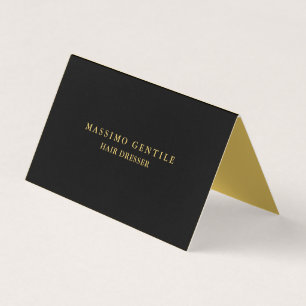 Black Gold Color Professional Trendy Business Card