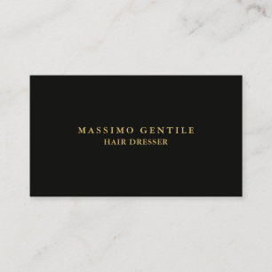 Black Gold Color Professional Trendy Business Card