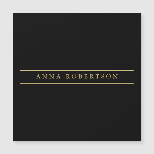 Black Gold Colors Professional Chic Minimalist (Front)