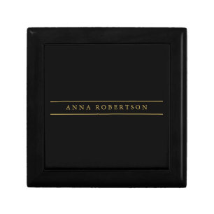 Black Gold Colors Professional Chic Minimalist Gift Box