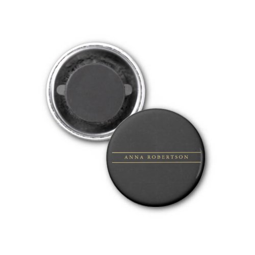 Black Gold Colors Professional Chic Minimalist Magnet