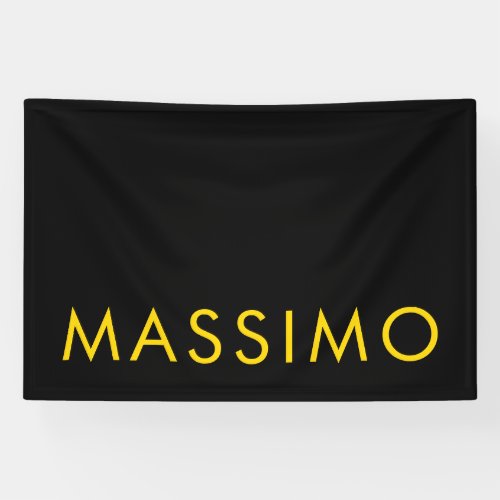 Black Gold Colors Professional Minimalist Name Banner