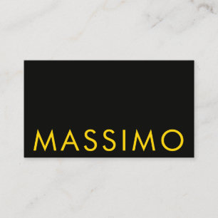 Black Gold Colors Professional Minimalist Name Enclosure Card