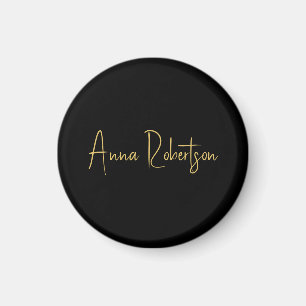 Black Gold Colors Professional Trendy Calligraphy Magnet