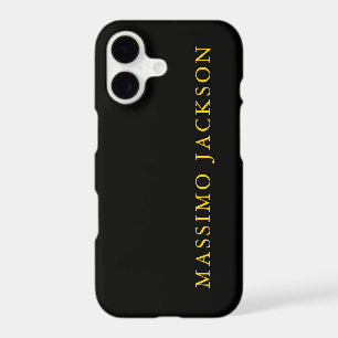 Black Gold Colors Professional Trendy Minimalist iPhone 17 Case