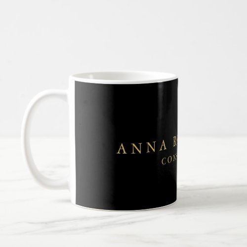 Black Gold Colors Professional Trendy Minimalist Coffee Mug