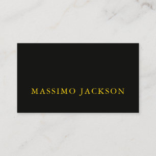 Black Gold Colors Professional Trendy Minimalist Enclosure Card