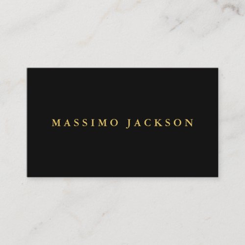 Black Gold Colors Professional Trendy Minimalist Enclosure Card