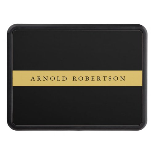 Black Gold Colors Professional Trendy Minimalist Hitch Cover