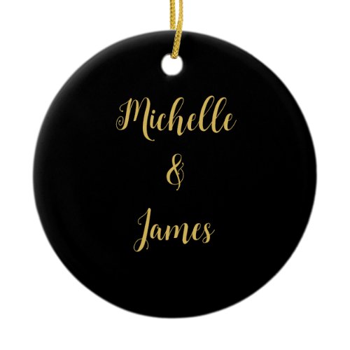 Black &amp; Gold Colors Professional Trendy Modern Ceramic Ornament