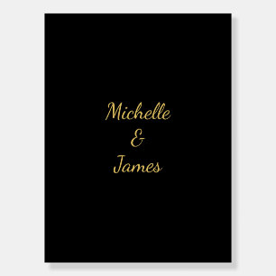 Black & Gold Colors Professional Trendy Modern Foam Board